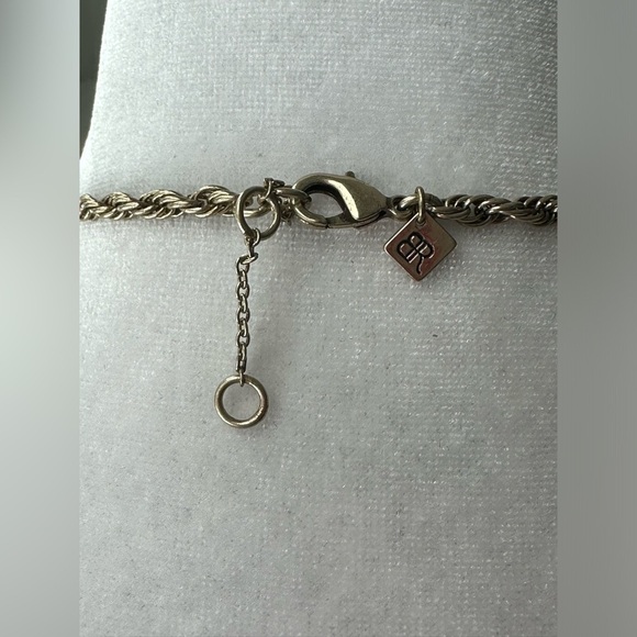 Banana Republic Necklace with Baguette Rhinestones. Intricate Design Features. - Picture 3 of 9